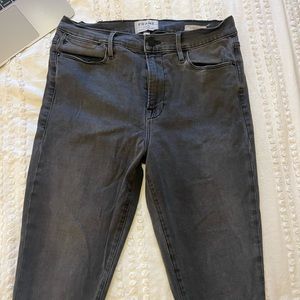 Black frame jeans